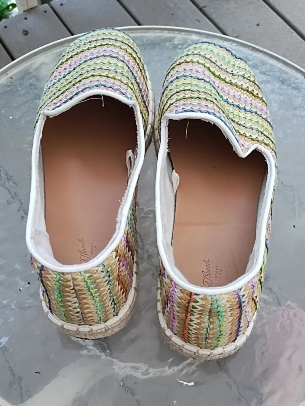 Woven Pastel Espadrille Slip-Ons - Women